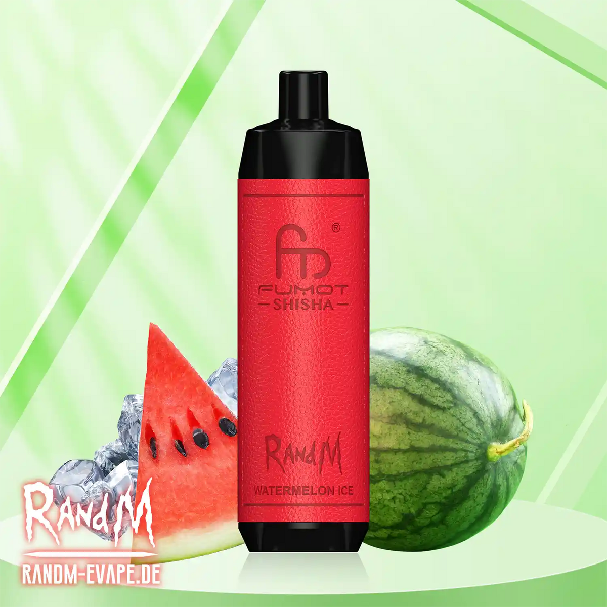 RandM Shisha 10000 Watermelon Ice Tornado Vape RandM Shisha 10000 Watermelon Ice Tornado Vape