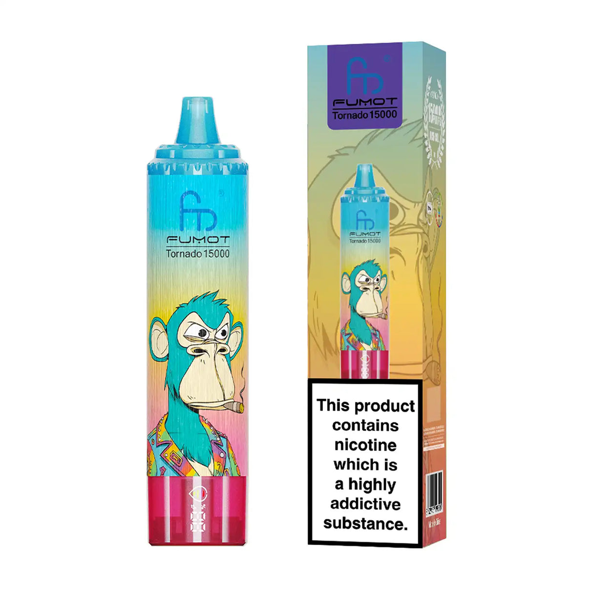 Fumot Tornado 15000 - Blue Razz Gummy Bear - 2