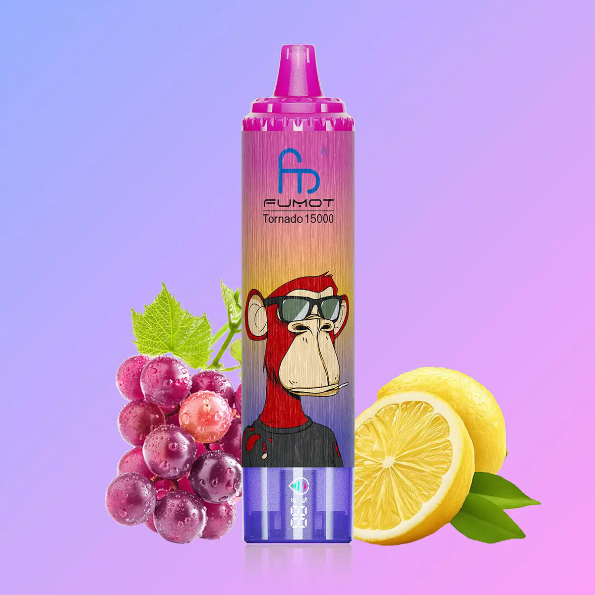 Fumot Tornado Vape 15000 - Grape Lemon: Fruity & tangy Fumot Tornado Vape 15000 - Grape Lemon: Fruity & tangy