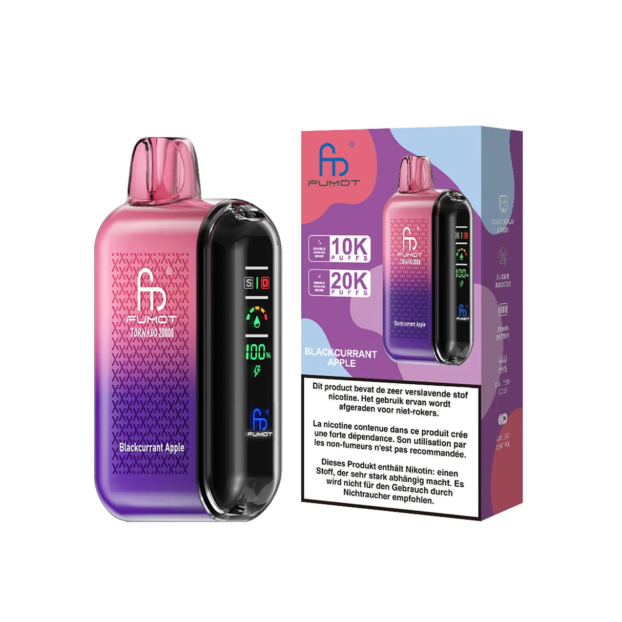 Fumot Tornado 20000 - Blackcurrant Apple 2