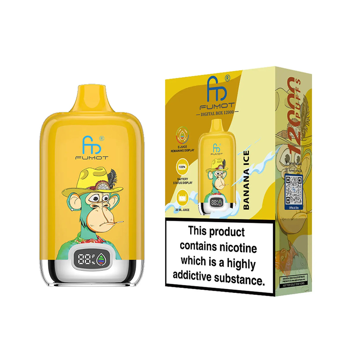 Fumot Tornado 12000 - Banana Ice 2