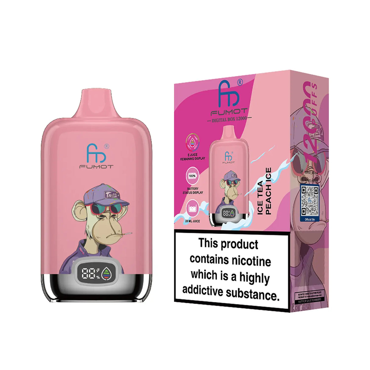 Fumot Tornado 12000 - Ice Tea Peach Ice 2
