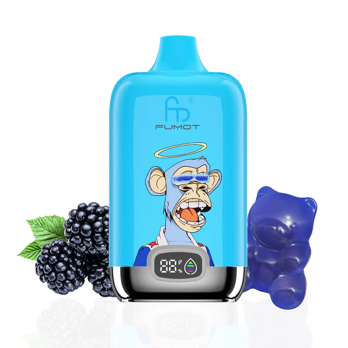 RandM Tornado 12000 - Blue Razz Gummy Bear - 1