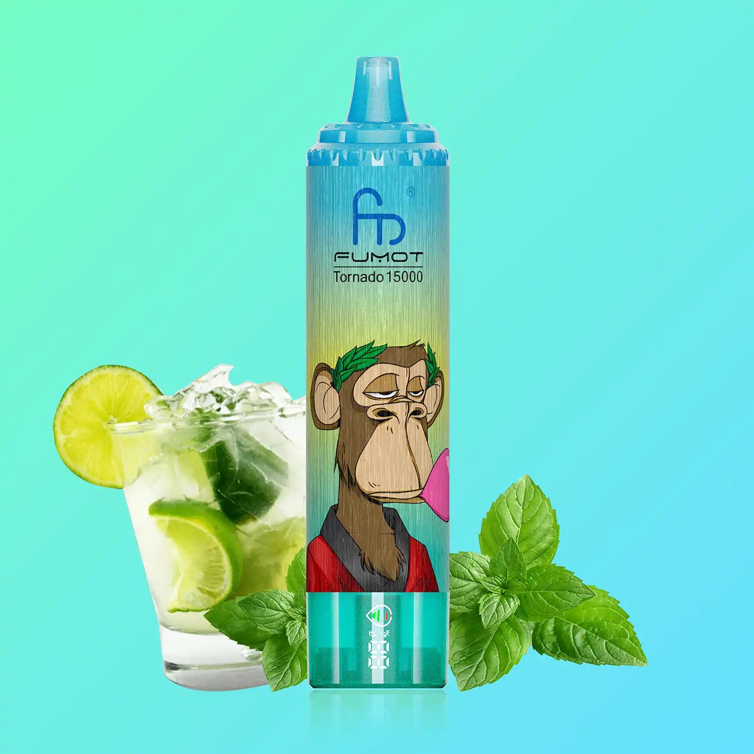 Fumot Tornado Vape 15000 - Fresh Menthol Mojito: Icy Freshness