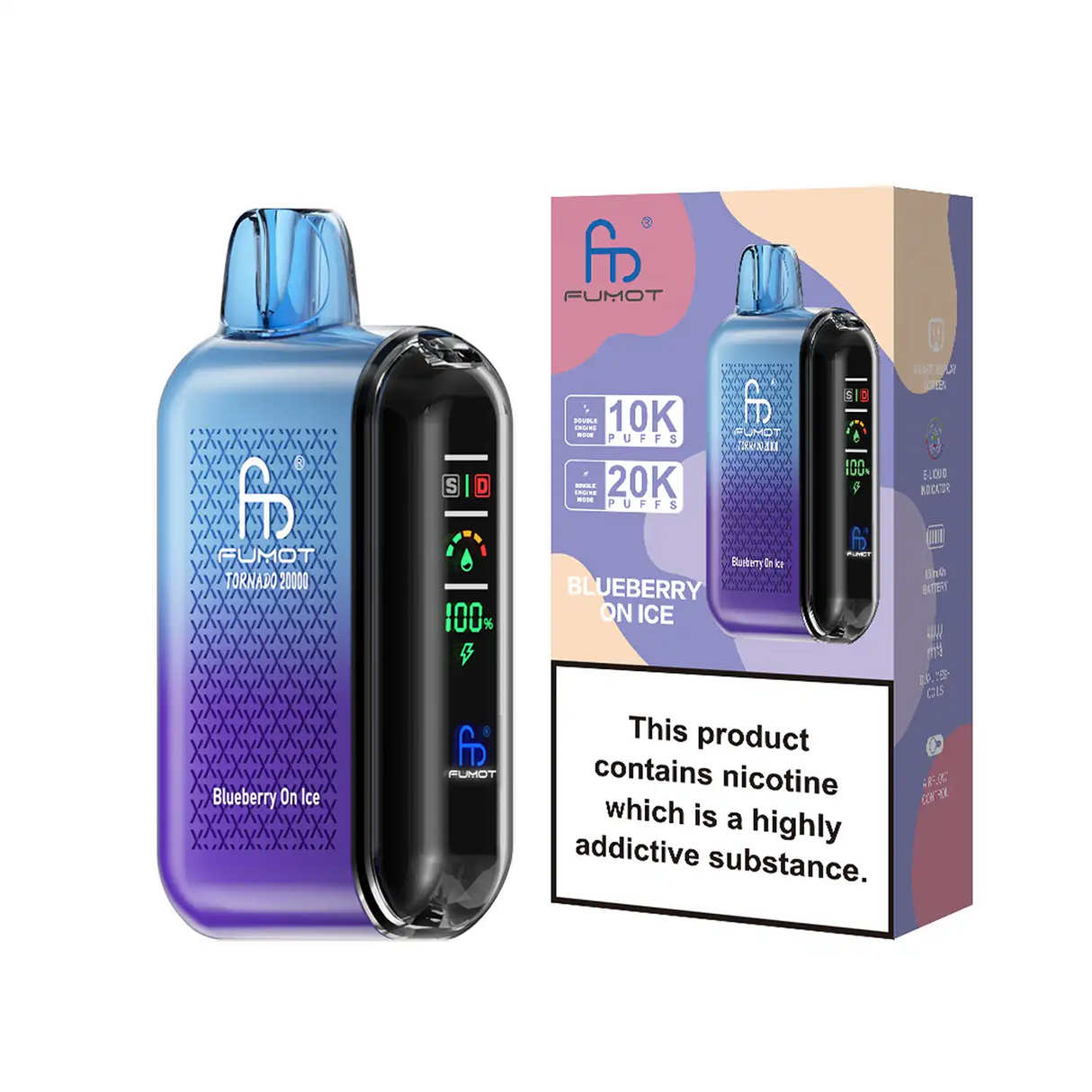 Fumot Tornado 20000 - Blueberry On Ice - 2