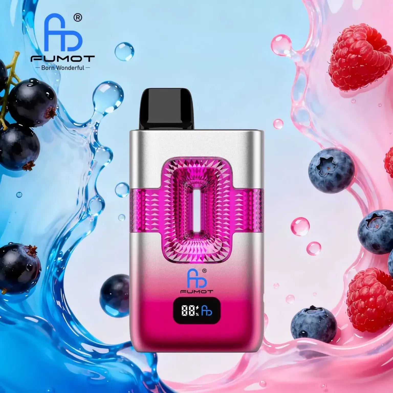 Fumot Tornado Vape 50000 – 2in1 Dual-Tank mit LED Display