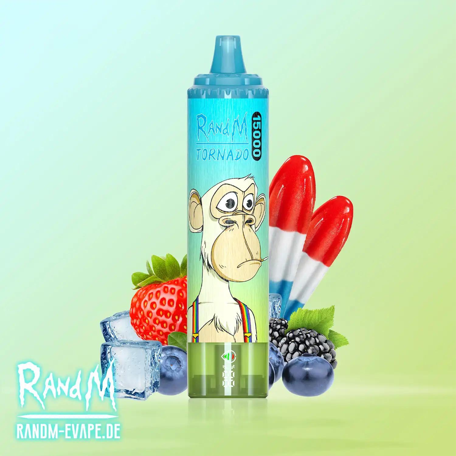 Berry Ice Vapor Product | Tornado Vape 15000 - Ice Pop