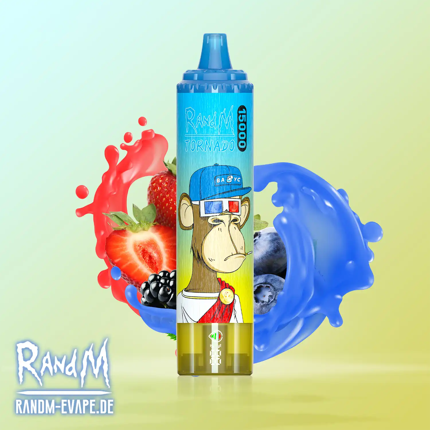 Blue Fruit Flavor Explosion | Tornado Vape 15000 | RandM-Evape