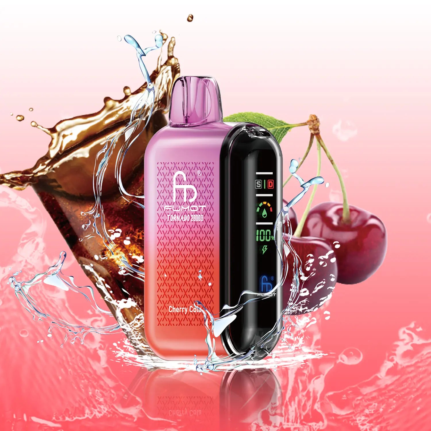 Spritziger Genuss: Fumot Tornado Vape 20000 - Cherry Cola Spritziger Genuss: Fumot Tornado Vape 20000 - Cherry Cola