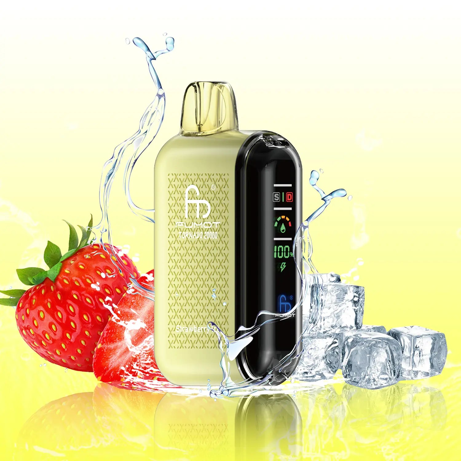 Cool strawberry freshness: Fumot Tornado Vape 20000 - Strawberry Ice Cool strawberry freshness: Fumot Tornado Vape 20000 - Strawberry Ice