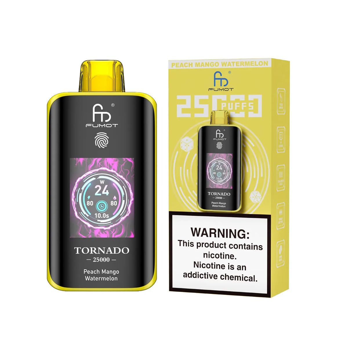 Fumot Tornado 25000 - Peach Mango Watermelon 2