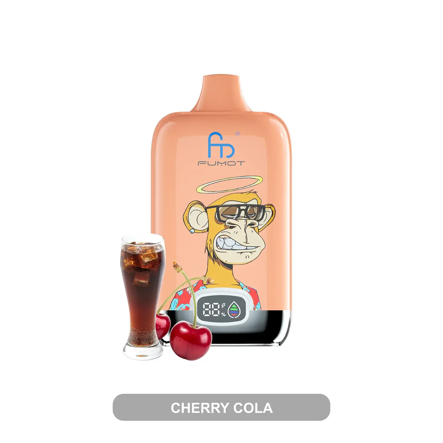 fumot 12k cherry cola Fumot Digital Box 12000 Puffs | RandM 12K Disposable Vape | Smart LED  Display (Battery & Juice) | 20ml E-Liquid & Mesh Coil | Rechargeable Type-C  - Wholesale Europe Fumot Digital main image 0