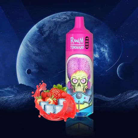 Tornado Vape 9000 - Strawberry Ice - RandM-Evape.de