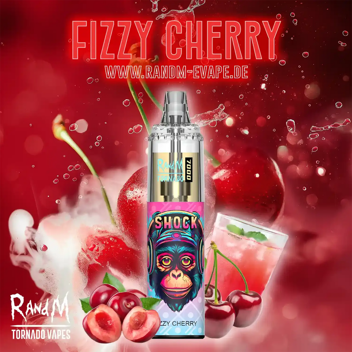 Tornado Vape 7000 - Fizzy Cherry